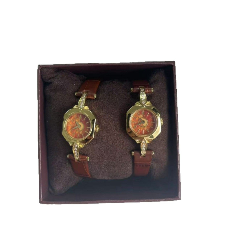 Ceas de damă cu mecanism quartz (Miyota Japan VX00), carcasă din oțel, curea din oțel fin, rezistență la apă 10 m, cadran oval, stil japonez vintage