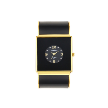 Férfi karóra kvarcos mozgatással, négyzet alakú tárca, ötvözet tok és szíj, analóg kijelző, spirál korona