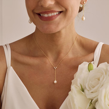 Y-образна огърлица и комплект обици с циркон, електроплакиран завършек, стандартна верижка, висулки от изкуствен кристал, форми сърце/капка/камбанка