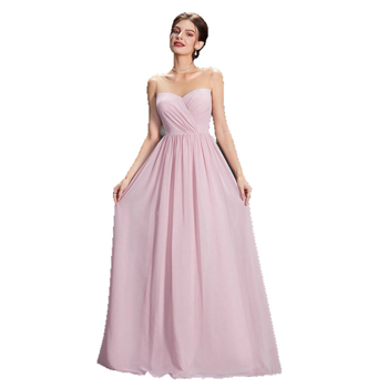 Estélyi ruha A-vonalú, ujjatlan, hímzett poliészter anyag