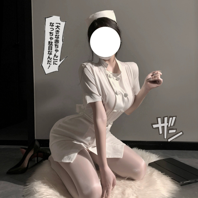 Στολή νοσοκόμας κοσπλέι, γλυκό γυναικείο στυλ, ενδυμασία τύπου παιχνιδιού, πολυεστέρας 90–95%