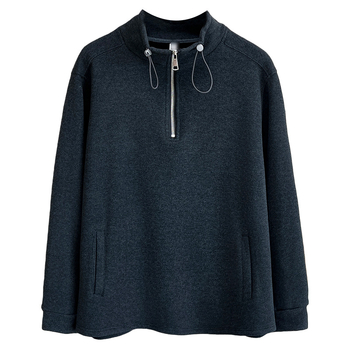 Ženska dukserica s kapuljačom i fleis podstavom, stojeći ovratnik, debeli poliester, 90–95% poliester, regularni kroj, dugi rukav, Zima 2025