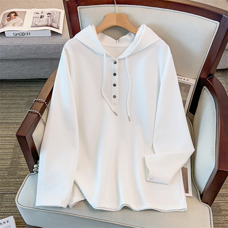 Ženski pamukasti dukserica s kapuljom, lagan materijal, 80–90% pamuk, dugi rukavi, srednja duljina, elegantan gradski stil