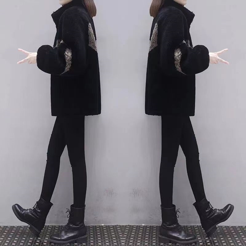 Γυναικείο fleece μπουφάν με φερμουάρ, polo γιακά, μακριά μανίκια, άνετη γραμμή; ύφασμα πολυεστέρα-ελαστάν.