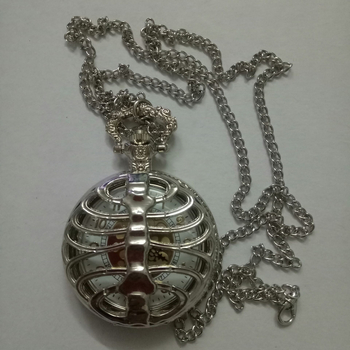 Ceas de buzunar cu lanț, în stil palat, mișcare cuarț, carcasă din aliaj, oglindă din plastic, model 8080