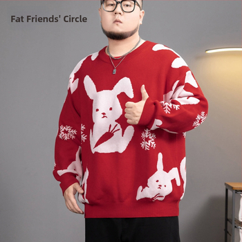 Πλεκτό πουλόβερ με κουκούλα, εθνοτικό στυλ, χαλαρή γραμμή, στρογγυλός λαιμός, μακριά μανίκια, πολυεστέρας, χειμώνας