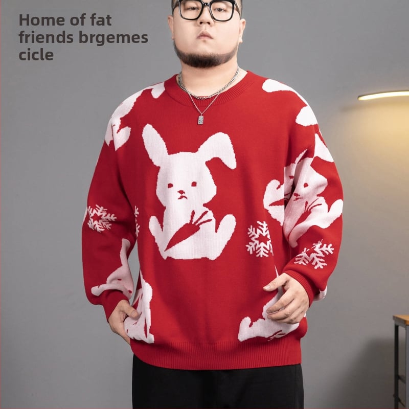 Πλεκτό πουλόβερ με κουκούλα, εθνοτικό στυλ, χαλαρή γραμμή, στρογγυλός λαιμός, μακριά μανίκια, πολυεστέρας, χειμώνας