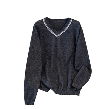 Megztinis su gobtuvu ir V kaklo iškirpte, storas, vidutinio ilgio, Arctic Velvet medžiaga, poliesteris ≥95%, A linijos siluetas