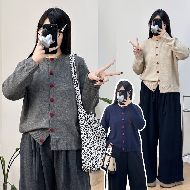 Moteriškas megztas kardiganas - rudens–žiemos 2025, poliesteris 90–95%, megztas audinys, ilgos rankovės