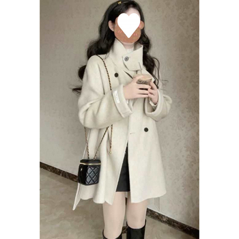 Sievietes chenille jaka ar šallīgo apkakli, garums 40–50 cm, 3/4 piedurknes, Spandex ≤ 30%