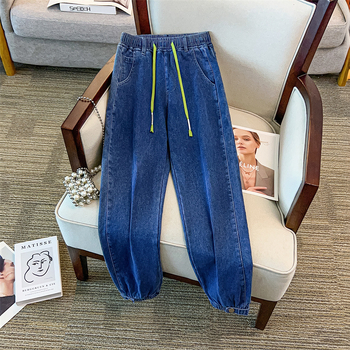 Plus izmēra džinsi ar augstu vidukli, šaurs piegriezums, 70–80% kokvilna, ikdienas/darba stils