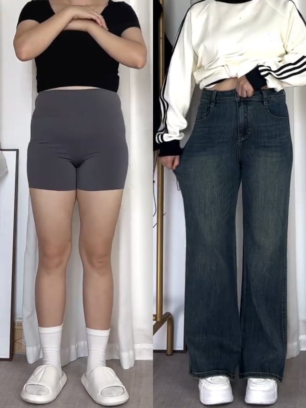 Blugi denim pentru femei, căptușiți cu fleece și căptușeală de catifea, croială largă, talie înaltă, iarnă 2025