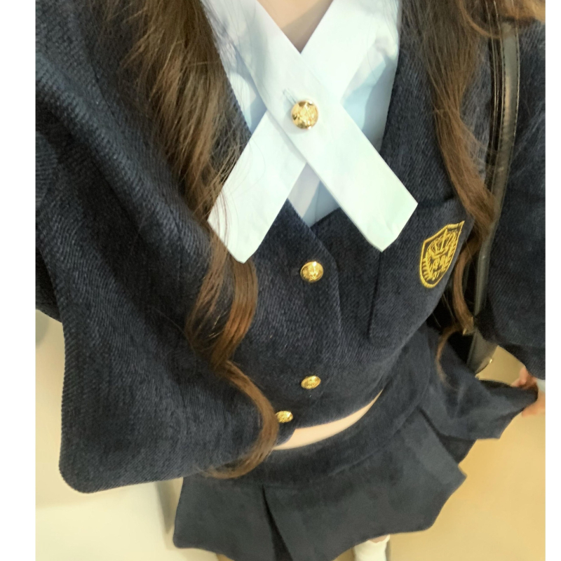 Set damă: rochie imprimată și top pentru toamnă–iarna, top în stil cămașă, mâneci lungi, fără guler, material poliester, stil elegant pentru muncă, toamna 2025