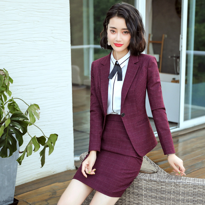 Női professzionális kosztüm szett (gilet, zakó, ruha) OL commuter stílus, poliészter-spandex keverék, hosszú ujjú, tavasz 2023