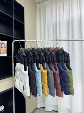 Γυναικείο γιλέκο με κουκούλα, γέμισμα από πούπουλα, φερμουάρ, πολυεστερική ύφανση, χαλαρή γραμμή