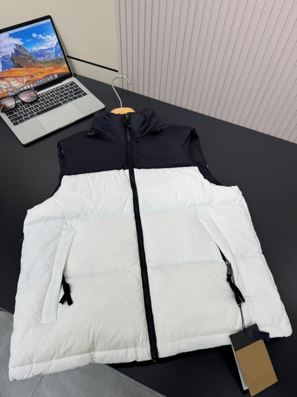 Γυναικείο γιλέκο με κουκούλα, γέμισμα από πούπουλα, φερμουάρ, πολυεστερική ύφανση, χαλαρή γραμμή