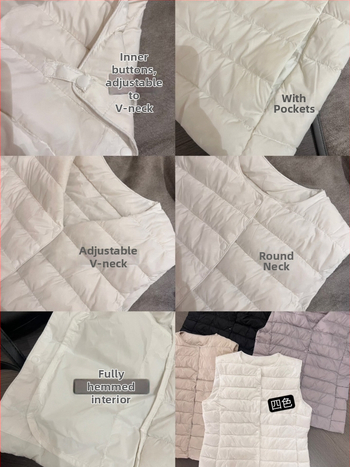 Γιλέκο με πάπια πούπουλα, επένδυση με πούπουλα, V‑λαιμόκοψη, πολυεστερική ύφανση, περιεκτικότητα βασικού υφάσματος πάνω από 95%, στυλ: βασικό αστικό