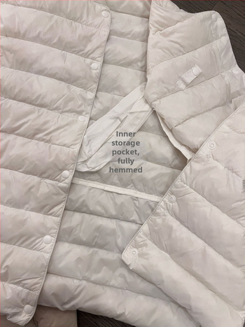 Γιλέκο με πάπια πούπουλα, επένδυση με πούπουλα, V‑λαιμόκοψη, πολυεστερική ύφανση, περιεκτικότητα βασικού υφάσματος πάνω από 95%, στυλ: βασικό αστικό