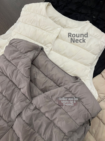 Γιλέκο με πάπια πούπουλα, επένδυση με πούπουλα, V‑λαιμόκοψη, πολυεστερική ύφανση, περιεκτικότητα βασικού υφάσματος πάνω από 95%, στυλ: βασικό αστικό