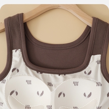 Moteriška terminė liemenė su integruota liemenėle ir krūties pagalvėlėmis; akrilinio pluošto; dvigubo sluoksnio; ekstra storas audinys; U formos kaklo iškirptė