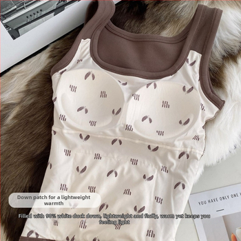 Terminė liemenė su įmontuota krūties pagalvėle, audinys daugiausia medvilnė (70–80%), dviejų sluoksnių dizainas, su gobtuvu, antibakterinė ir antistatistinė