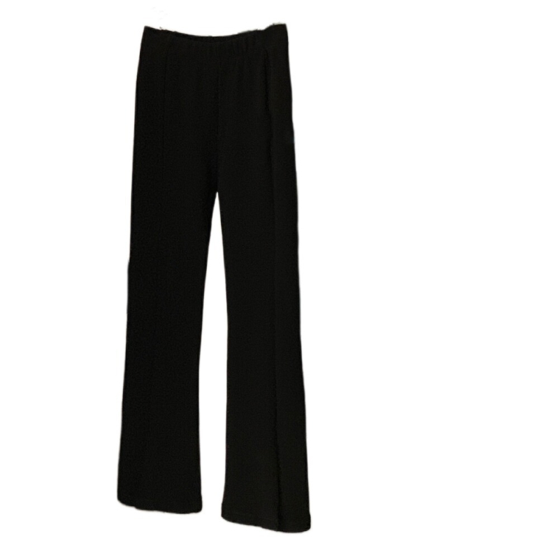 Pantaloni largi corduroy, talie înaltă, primăvara 2024, casual micro-flare