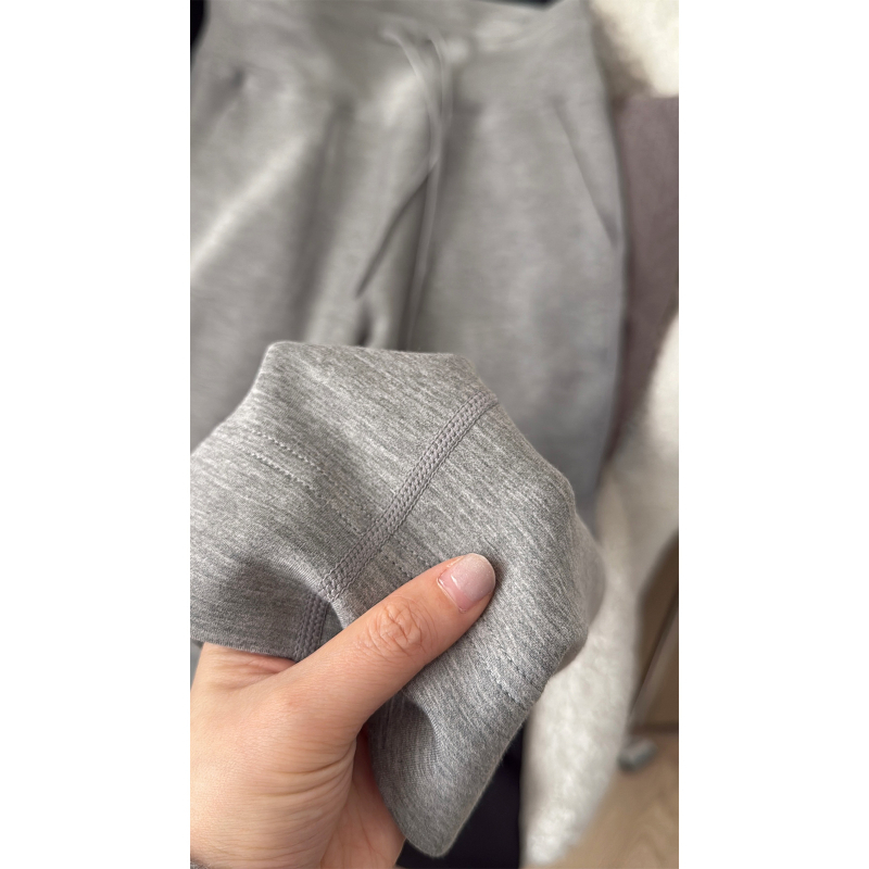 Casual ravne hlače od modalnog materijala, visoki struk, šnira za podešavanje, mikroodskok elastnosti