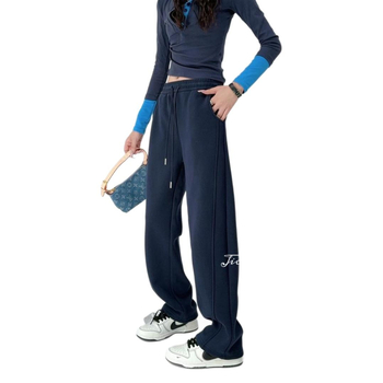 Ženske Banana pants hlače od pamuka i poliestera, unutarnji fleece podstava, visokim strukom, širokog kroja, debele za zimu