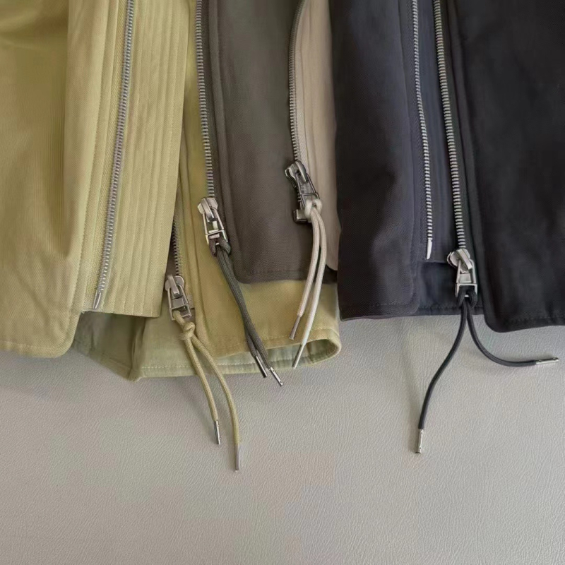 Γυναικείο γιλέκο σε κορεατικό στυλ, quilted χωρίς μανίκια, με φερμουάρ, στρογγυλός λαιμός, γέμισμα από βαμβάκι, μεσαίου μήκους, Άνοιξη 2025