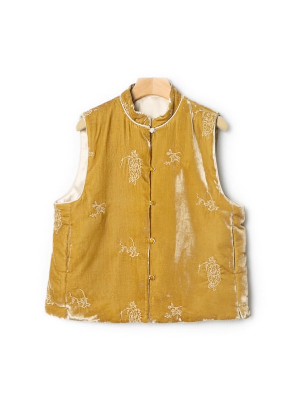 Γυναικείο γιλέκο με κέντημα από βισκόζη, στρογγυλός λαιμός, χειμερινή συλλογή 2025, περιεκτικότητα σε βισκόζη 50–70%