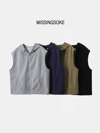 Γυναικείο γιλέκο με κουκούλα και φερμουάρ – χαλαρή καθημερινή ζalphaκετα, βαμβακο–πολυεστερική σύνθεση (50–70% βαμβάκι, 30–50% πολυεστέρας), σταθερός γιακά, φθινοπωρινή έκδοση 2025