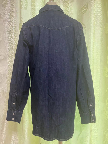 Ženska denim košulja, regularni kroj, dugi rukav, poliester 50-70%, korejski stil