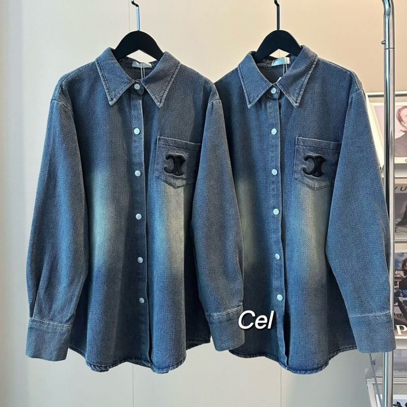 Pamut hosszú ujjú felső lazán szabott, polo gallérral, Harajuku stílus