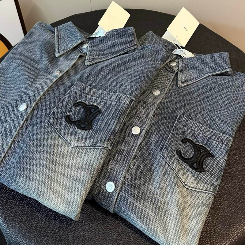 Pamut hosszú ujjú felső lazán szabott, polo gallérral, Harajuku stílus