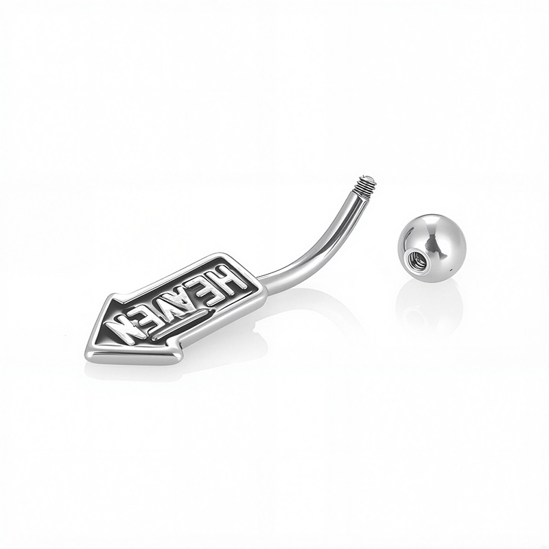 Pupčani prsten od nehrđajućeg čelika, unisex, oblik životinje/zodijak, zirconia ukrasi