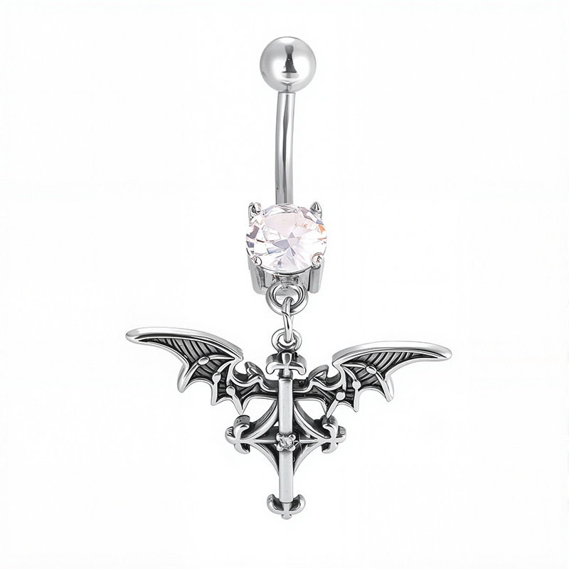 Pupčani prsten od nehrđajućeg čelika, unisex, oblik životinje/zodijak, zirconia ukrasi