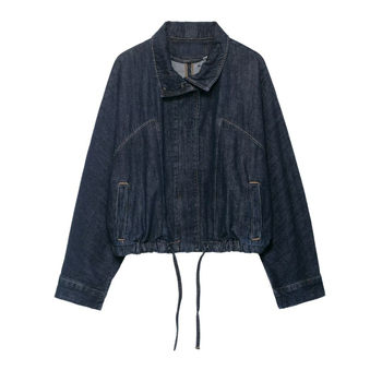 Žensko casual sako, regularni kroj, dugi rukavi, rever ovratnik, poliester preko 95%, duljina 50–65 cm, jesen 2025, japansko-korejski opušten stil