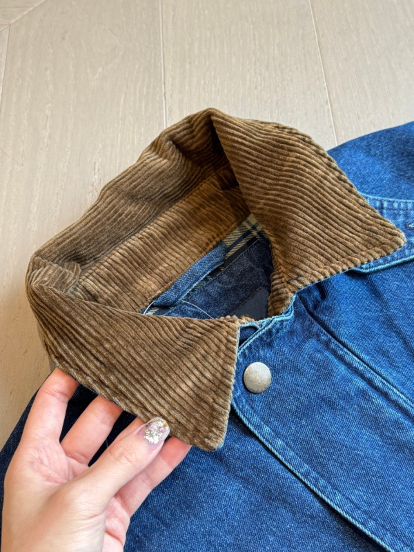 Denim jakna s labavim krojem, raglan rukavi, pamuk 95%+, obična duljina
