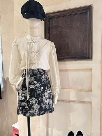 Honey Mesh kleita ķīniešu stilā, pavasaris 2023, uzlabots dizains ar Zen sprādzi