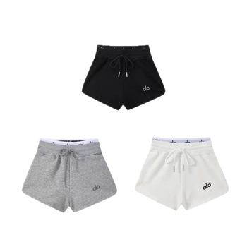 Γυναικείος casual βαμβακερός σορτς με ελαστική μέση, μήκος πέντε τεταρτών, λεπτό ύφασμα, μικρο-ελαστικότητα