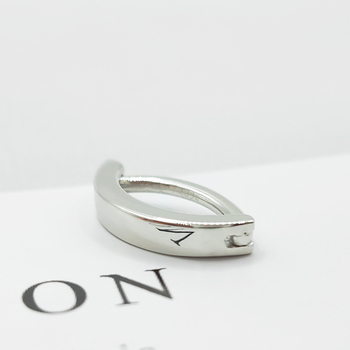 Пъпна халка от 925 стерлингово сребро, унисекс, геометричен дизайн, платинено покритие, електроплакирана