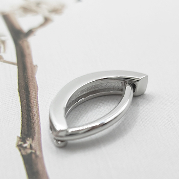 Пъпна халка от 925 стерлингово сребро, унисекс, геометричен дизайн, платинено покритие, електроплакирана