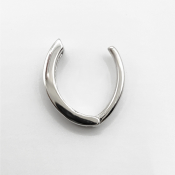 Пъпна халка от 925 стерлингово сребро, унисекс, геометричен дизайн, платинено покритие, електроплакирана