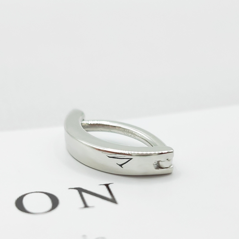 Пъпна халка от 925 стерлингово сребро, унисекс, геометричен дизайн, платинено покритие, електроплакирана