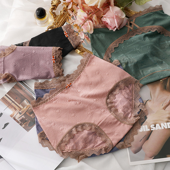 Magas derekú női alsónemű pamutból – hasemelés, csipke, antibakteriális, 90–95% pamut, viszkóz bélés