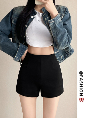 Női hétköznapi nadrág magas derekú, széles szárú, háromnegyedes hossz, viszkóz rayon anyag, cipzár