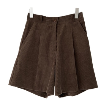 Lism női korduró rövidnadrág, magas derekú, 5/4 hossz, koreai stílus