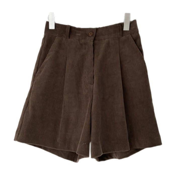 Lism női korduró rövidnadrág, magas derekú, 5/4 hossz, koreai stílus