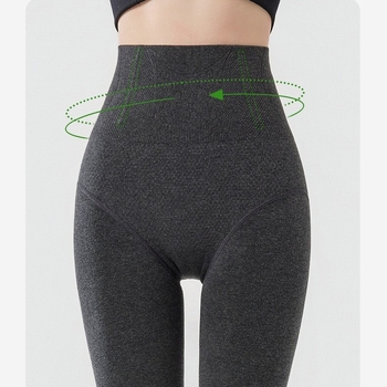 Női pamut alapú harisnya, magas derekú, formázó hatás, vastag fleece bélés, hosszabb verzió