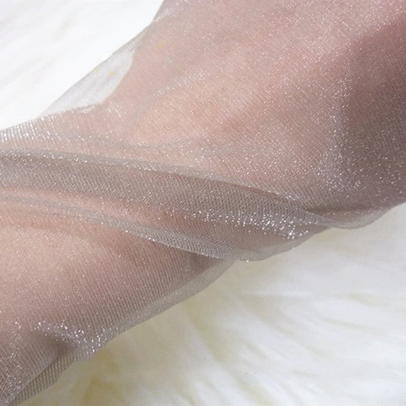 Чорапогащи ултра тънки с перлен блясък, прозрачни пръсти, дишащ нейлон, Т‑кройка